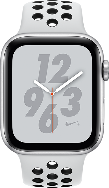 Apple Watch Series 4 Nike+ de 44 mm, aluminio plateado - Deportiva platino puro